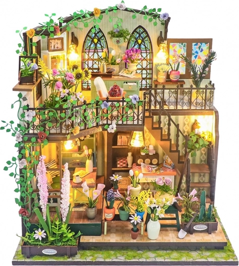 Miniatura domečku Darcyin květinový dům