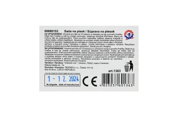 Sada na písek - hrabičky s lopatkou