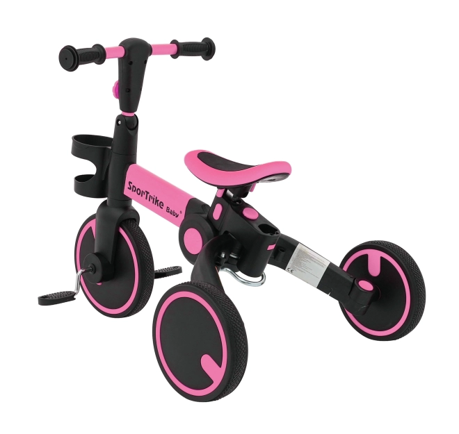 Dětské odrážedlo Happy Bike 3v1 – Růžové