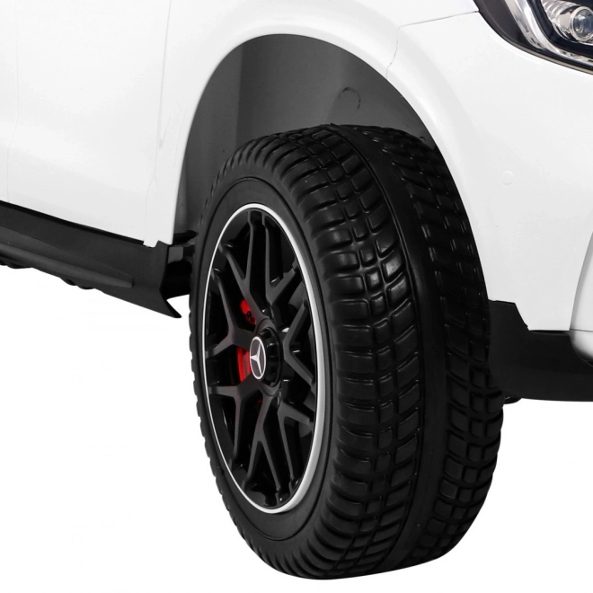 Mercedes GLC 63S dětské auto Bílý + 4x4 + MP4 + LED + Eco kůže + Pomalý start + EVA