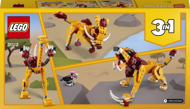 Lego creator divoký lev 3v1
