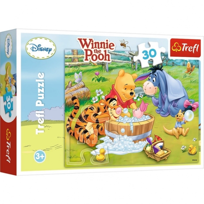 Puzzle Koupel Prosiáčka - Kubuš Pú