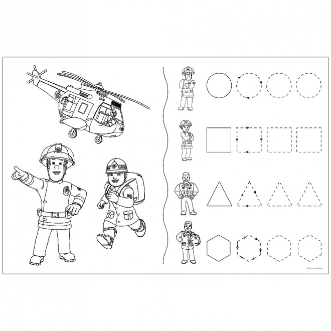 Puzzle 24 elementů SUPER MAXI Tým hasiče Sama