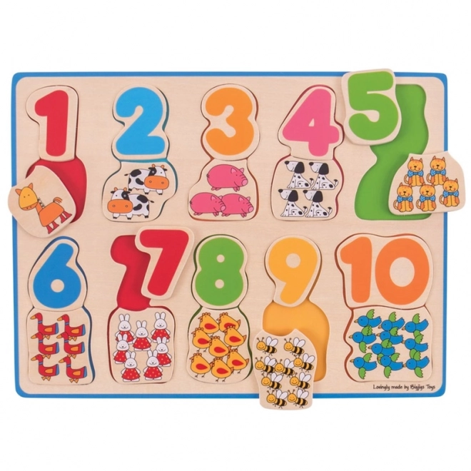 Počítací puzzle Bigjigs Toys