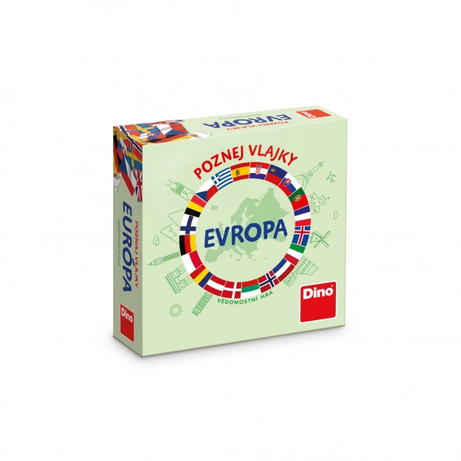 Dino Cestovní hra Poznej vlajky Evropy