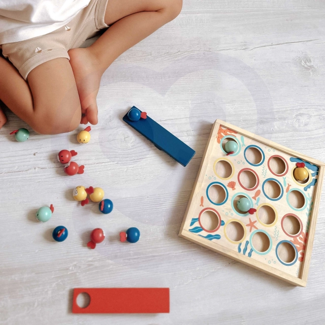 Tooky Toy Dřevěný Stůl Létající Rybičky