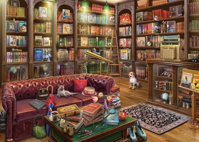Puzzle Útulná knihovna 1000 dílků Ravensburger