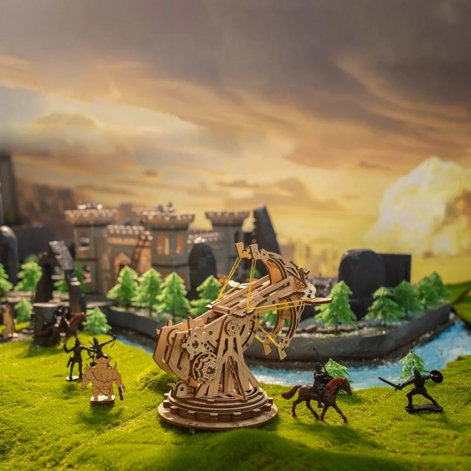 RoboTime 3D dřevěné mechanické puzzle Obléhací balista