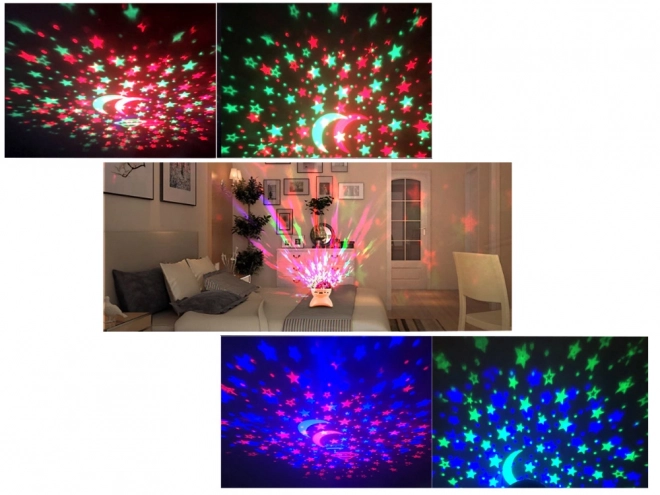 Projektor hvězdné noční oblohy s LED a Bluetooth reproduktorem