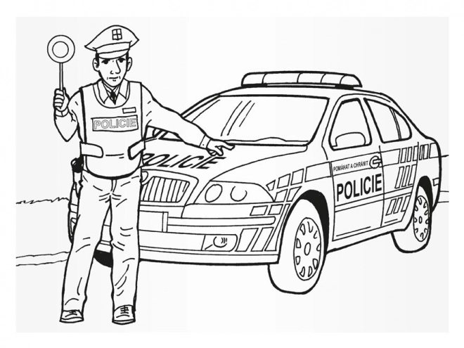 Omalovánky Policie