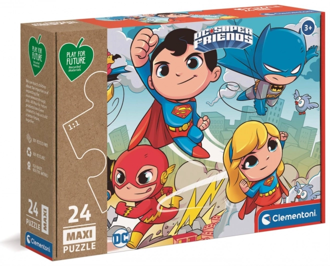 Clementoni puzzle DC Super Friends MAXI 24 dílků
