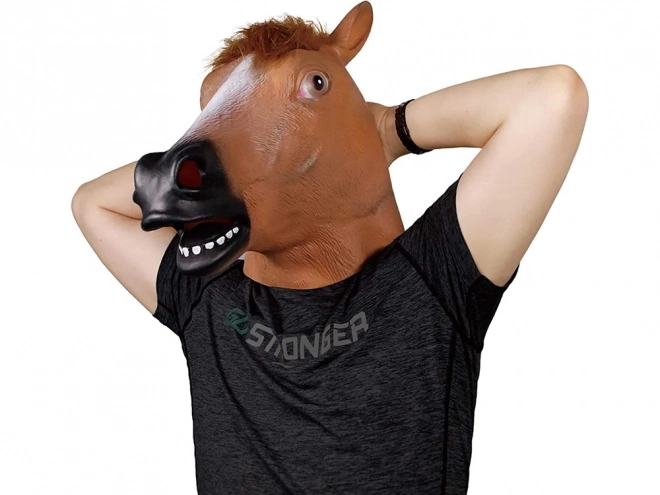 Latexová koňská maska na párty