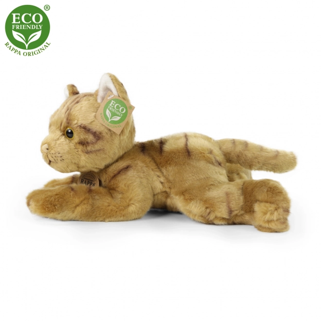 Plyšová kočka ležící 30 cm ECO-FRIENDLY