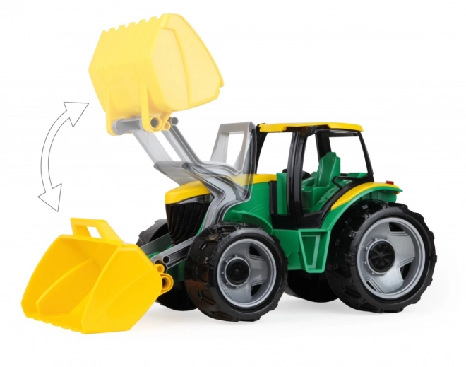 Dětský traktor se lžící Zeleno-žlutý