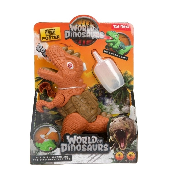 Dinosauří pistole s párou a efekty