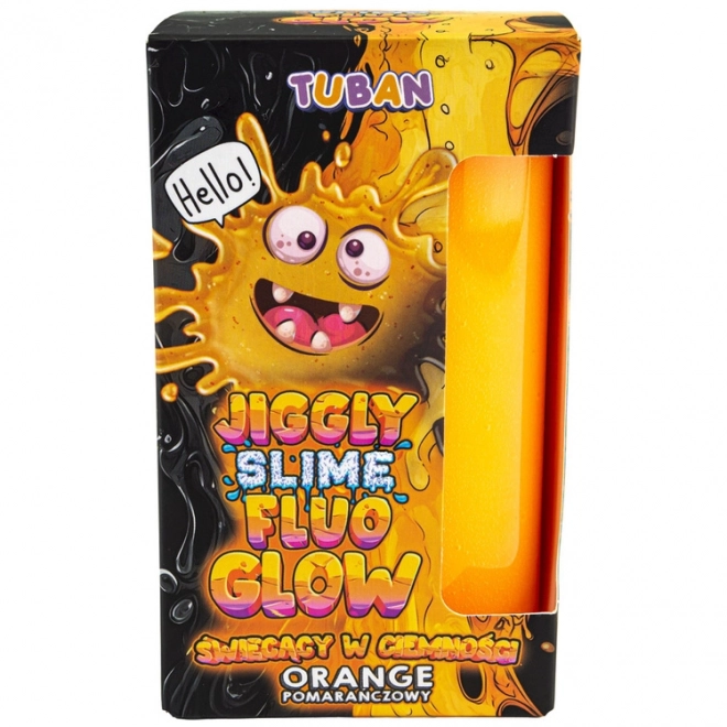 Svítící oranžový Jiggly Slime