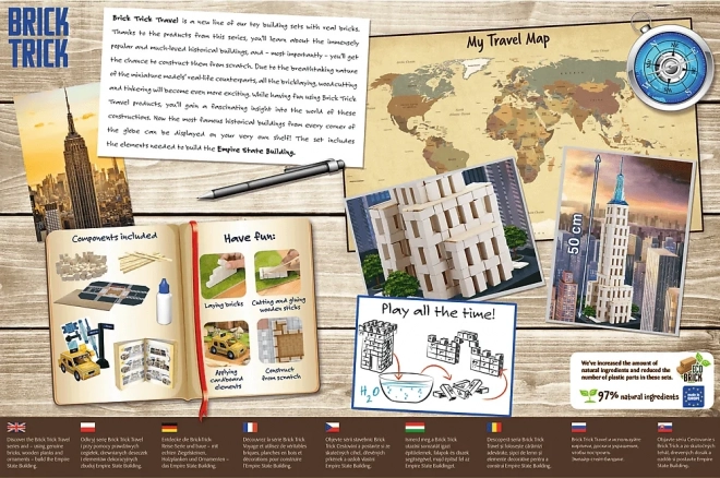 BRICK TRICK Travel: Empire State Building XL 420 dílů