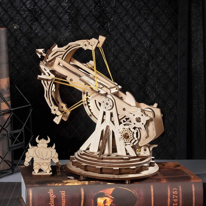 RoboTime 3D dřevěné mechanické puzzle Obléhací balista