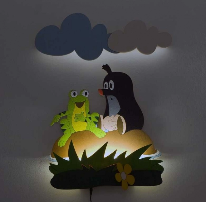 Dětská LED lampička Krtek a žabka