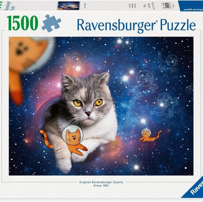 Puzzle Kočka ve vesmíru 1500 dílků