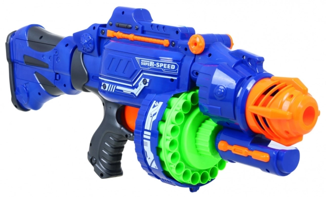 Poloautomatický bubnový blaster s rychlou střelbou