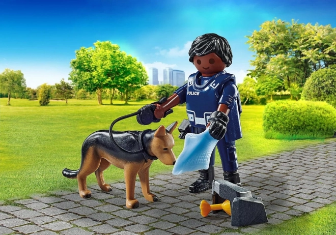 Special Plus figurka 71162 Policista se stopařským psem