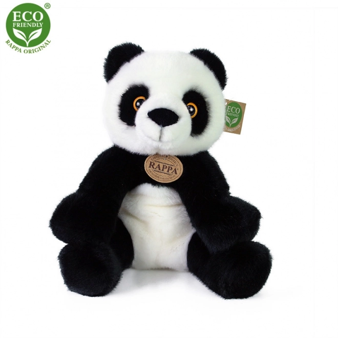 Rappa Plyšová panda sedící 27 cm ECO-FRIENDLY