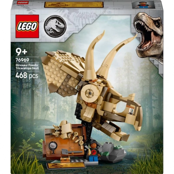 Lego Jurassic World dinosauří lebka triceratopse