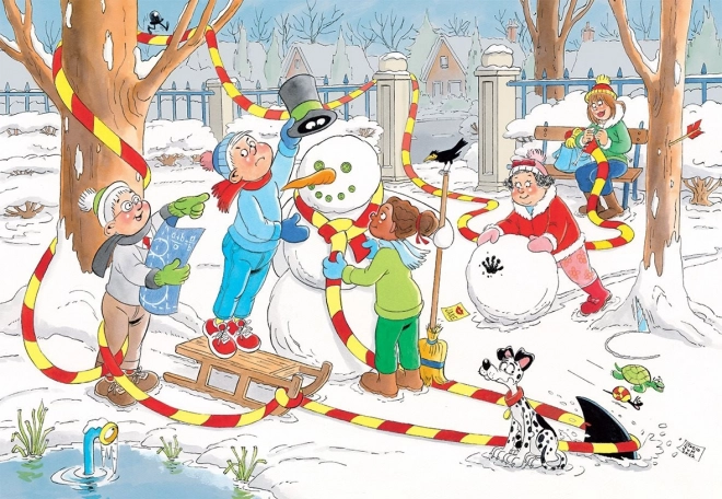 JUMBO Puzzle JvH Junior 10: Sněhulák 150 dílků
