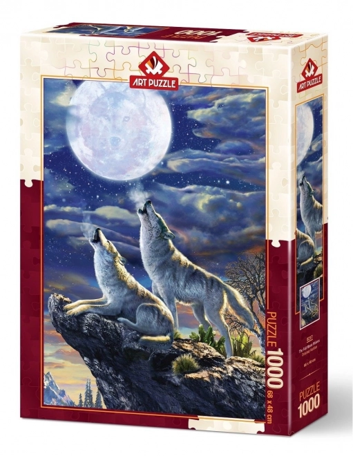 ART PUZZLE Puzzle Vlci za úplňku 1000 dílků