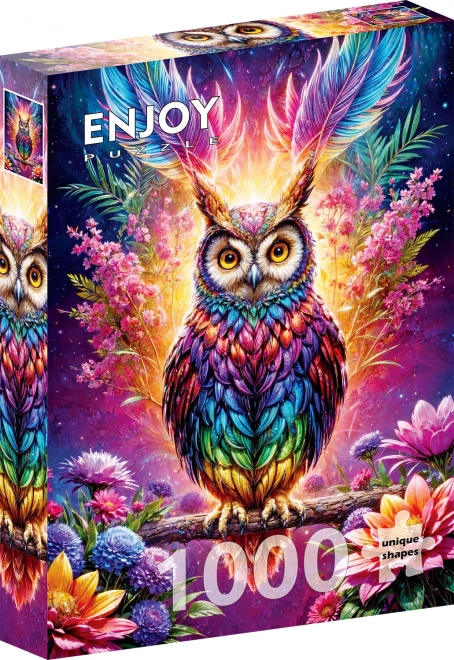Puzzle Neonová Sova 1000 Dílů