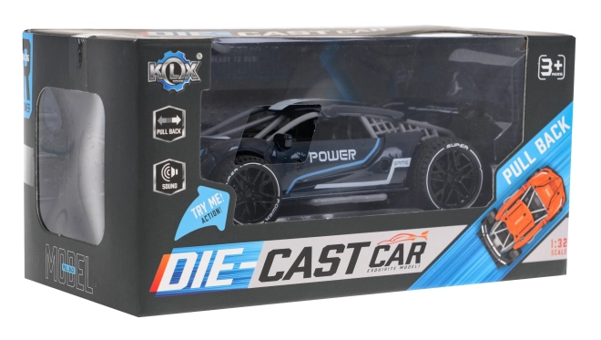 Kovový automobil POWER – Černý