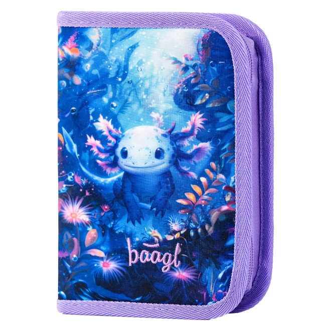Školní set Baagl Ergo Axolotl: aktovka, penál a sáček