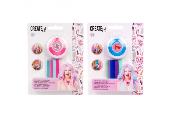 Sada barev na vlasy s gumičkami CREATE IT!