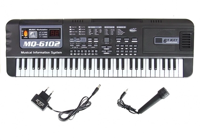 Klávesnice MQ-6102 61 kláves Výukový mikrofon