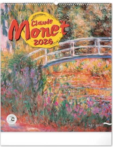 Nástěnný kalendář Claude Monet 2026