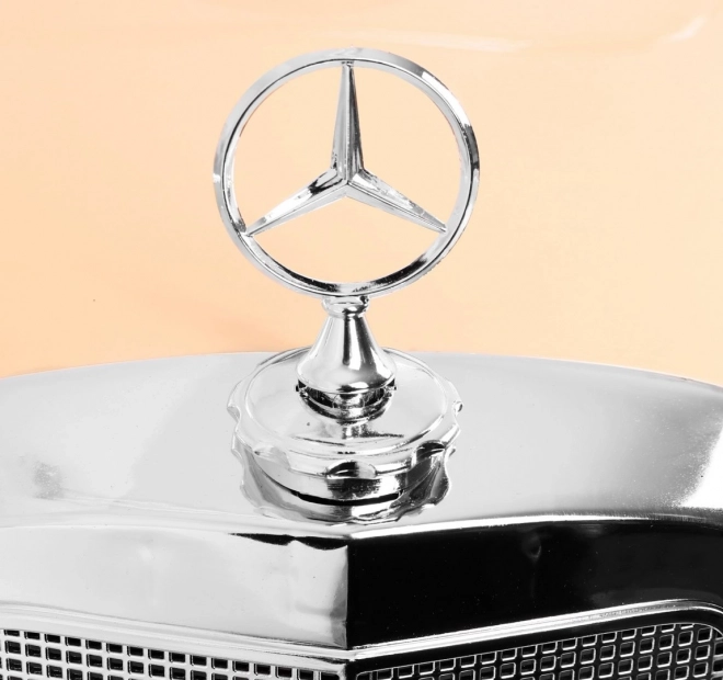 Mercedes Benz 300S Retro pro děti Lak černá + dálkové ovládání + EVA + pomalý start + LED MP3