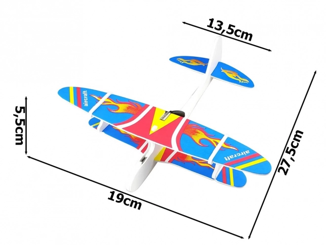 Polystyrenové létající letadlo s USB motorem