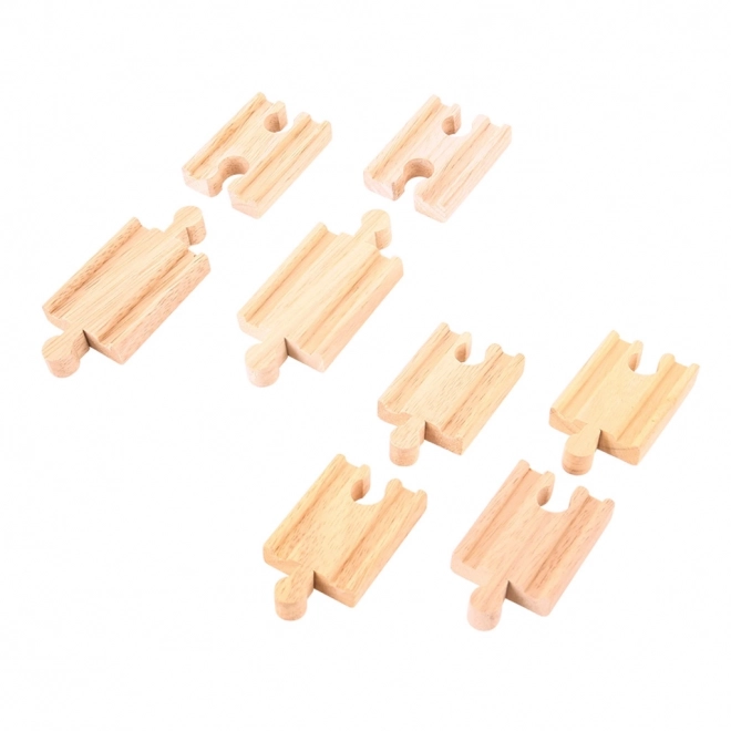 Bigjigs Rail Spojky kolejí 7 cm 8 ks