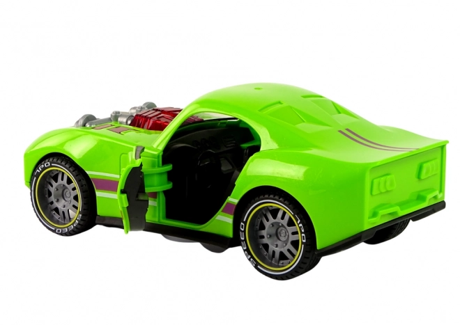 Auto 1:14 Zelené sportovní auto Zvuková světla Vozidlo