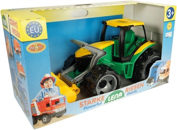 Dětský traktor se lžící Zeleno-žlutý