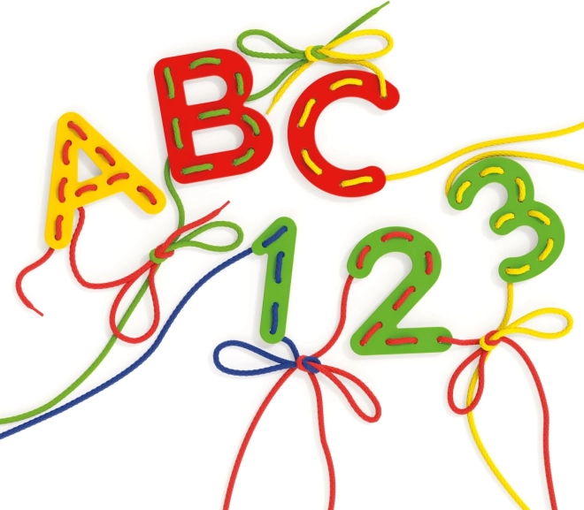 Quercetti provlékání písmen a čísel ABC + 123