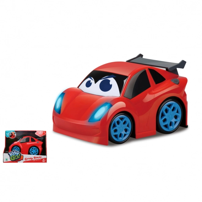Kiddy Go! červené sportovní auto se světlem a zvukem 19 cm