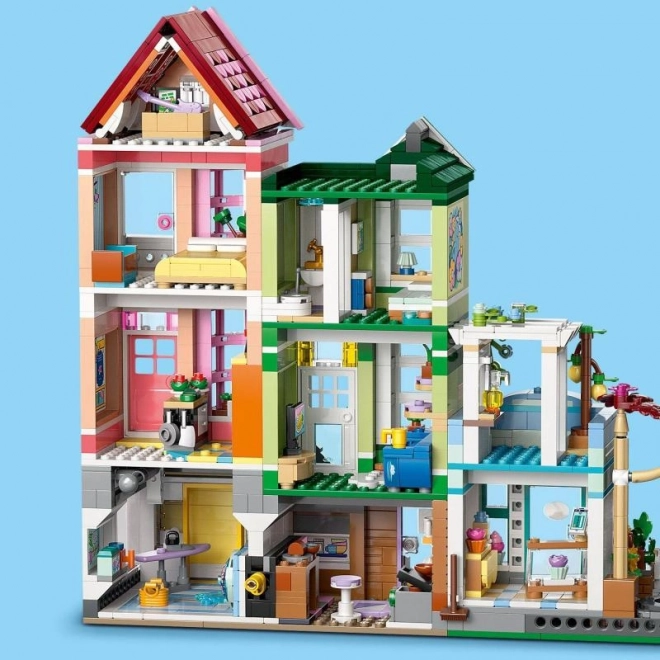 Apartmány a obchody LEGO Friends v městečku Heartlake