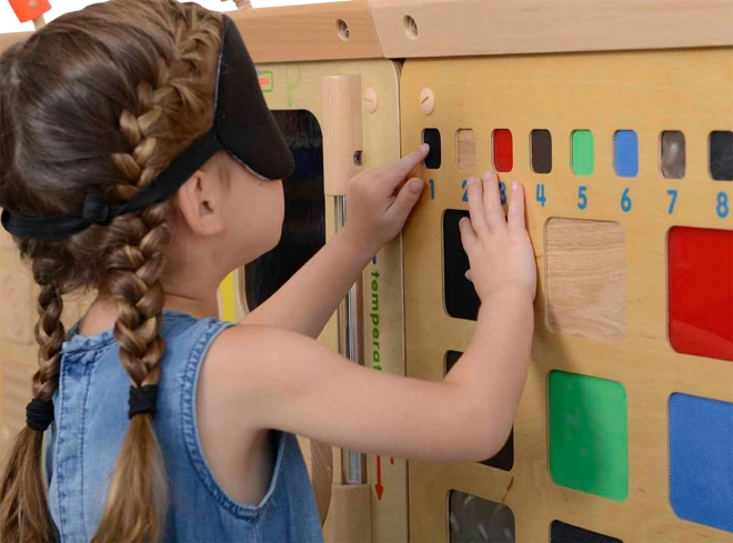 Masterkidz tabule pro rozpoznávání materiálů smyslem doteku