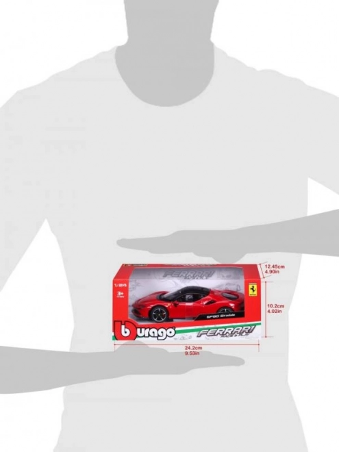 Model auta Ferrari SF90 Stradale červený 1:24 Bburago