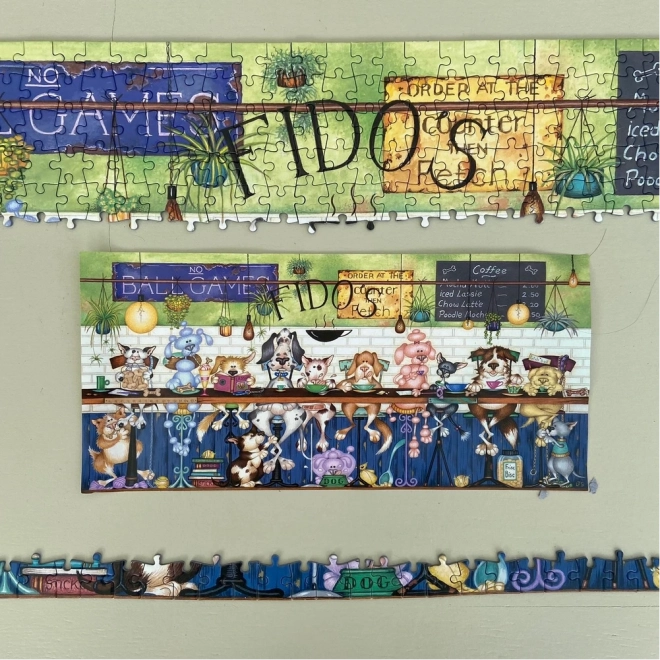 Panoramatické puzzle Fidova kavárna 636 dílků