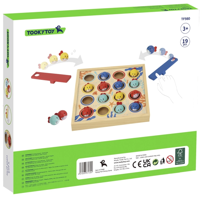 Tooky Toy Dřevěný Stůl Létající Rybičky