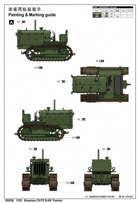 ChTZ S-65 ruský traktor model