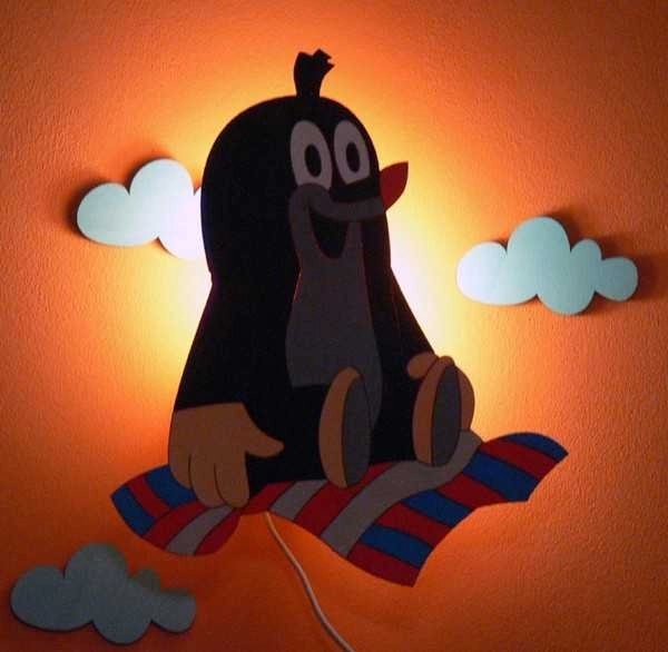 Dětská nástěnná lampa Krtek a Žába